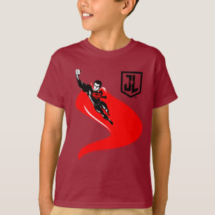 Justizbehörde  Superman Flying Noir Pop Art T-Shirt