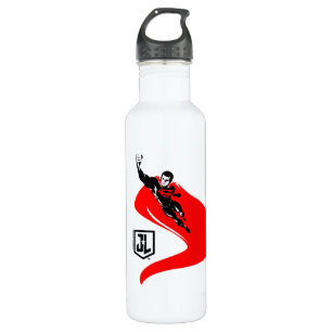 Justizbehörde  Superman Flying Noir Pop Art Trinkflasche