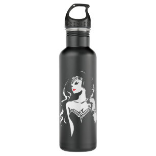 Justizbehörde  Woman Noir Pop Art Edelstahlflasche