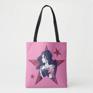 Justizbehörde Wonder Woman & Stars Pop Kunst Tasche