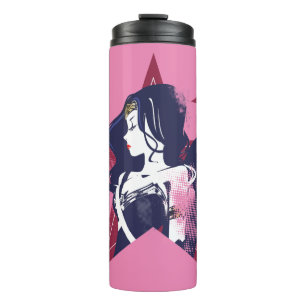 Justizbehörde  Wonder Woman & Stars Pop Kunst Thermosbecher
