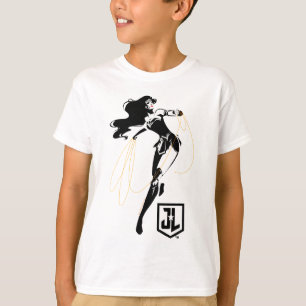 Justizbehörde  Wunder Woman mit Lasso Pop Art T-Shirt