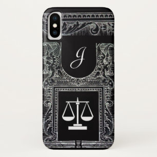 JUSTIZBÜRO,ATTORNEY Monogram Black Case-Mate iPhone Hülle
