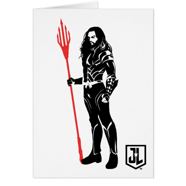 Justizielle Liga | Aquaman Pose Noir Pop Art (Vorne)