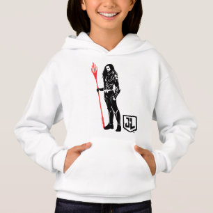 Justizielle Liga   Aquaman Pose Noir Pop Art Hoodie