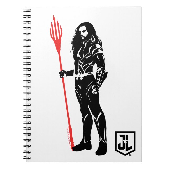 Justizielle Liga | Aquaman Pose Noir Pop Art Notizblock (Vorderseite)