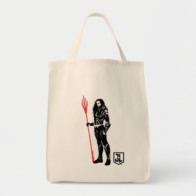 Justizielle Liga | Aquaman Pose Noir Pop Art Tragetasche (Vorne)
