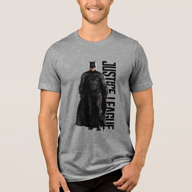 Justizielle Liga | Batman auf dem Schlachtfeld Tri-Blend Shirt (Vorderseite)