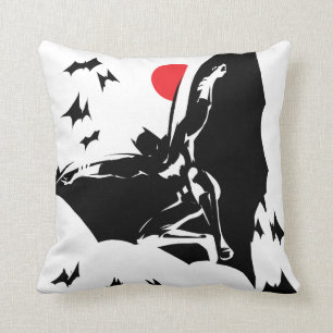 Justizielle Liga   Batman in der Cloud of Bats Pop Kissen