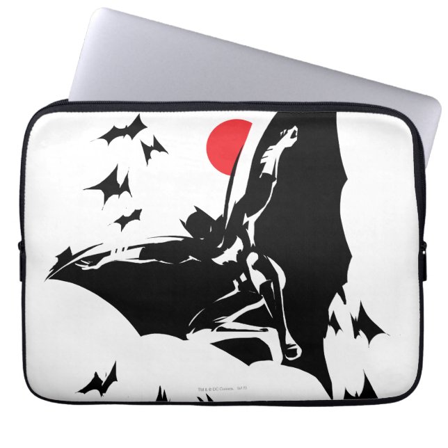 Justizielle Liga | Batman in der Cloud of Bats Pop Laptopschutzhülle (Vorderseite)