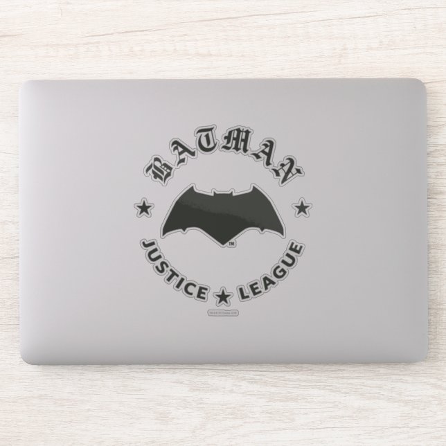 Justizielle Liga | Batman Retro Bat Emblem Aufkleber (Computer)