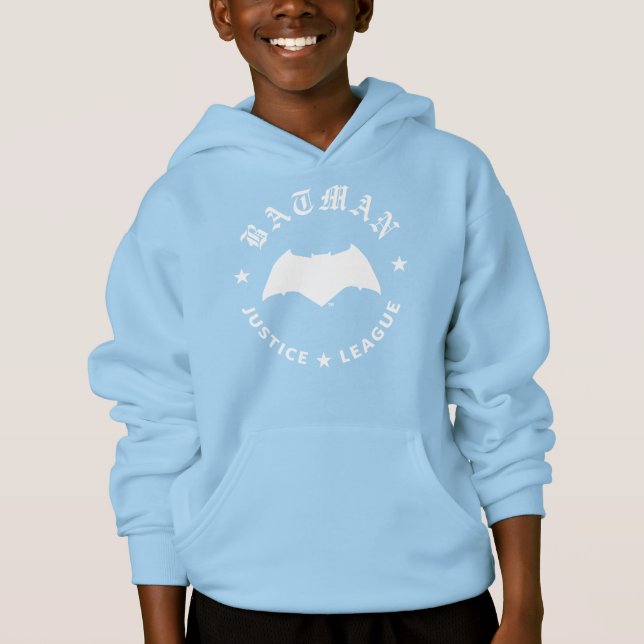 Justizielle Liga | Batman Retro Bat Emblem Hoodie (Vorderseite)