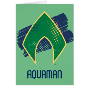 Justizielle Liga   Brush & Halftone Aquaman Symbol