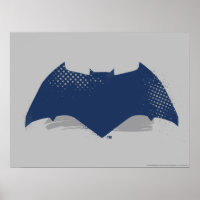 Justizielle Liga | Brush & Halftone Batman Symbol