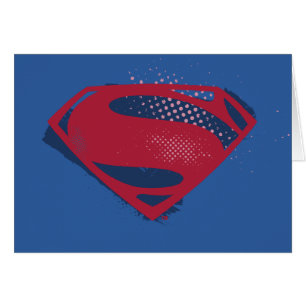 Justizielle Liga   Brush & Halftone Superman Symbo