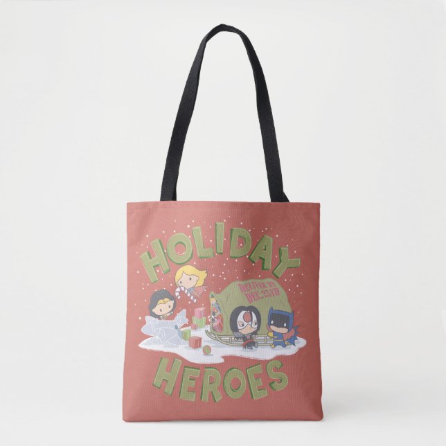 Justizielle Liga Chibi stellt Präsenz zur Verfügun Tasche (Vorderseite)