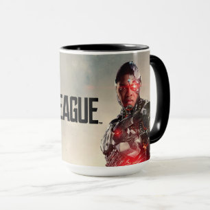 Justizielle Liga Cyborg auf dem Schlachtfeld Tasse