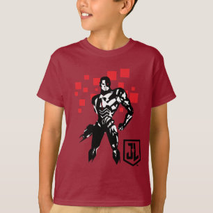 Justizielle Liga   Cyborg Digital Noir Pop Art T-Shirt