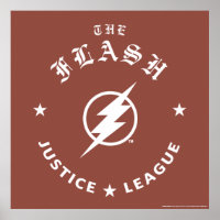 Justizielle Liga | Das Flash Retro-Blitzemblem