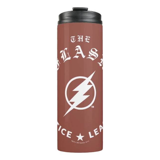 Justizielle Liga | Das Flash Retro-Blitzemblem Thermosbecher (Vorderseite)