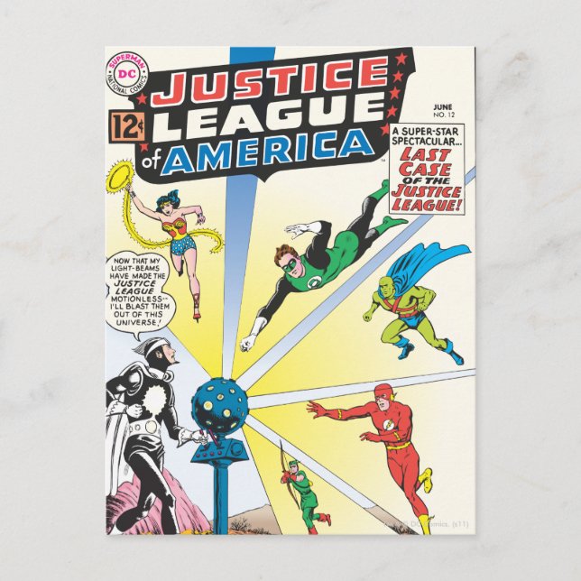 Justizielle Liga der USA Ausgabe #12 - Juni Postkarte (Vorderseite)