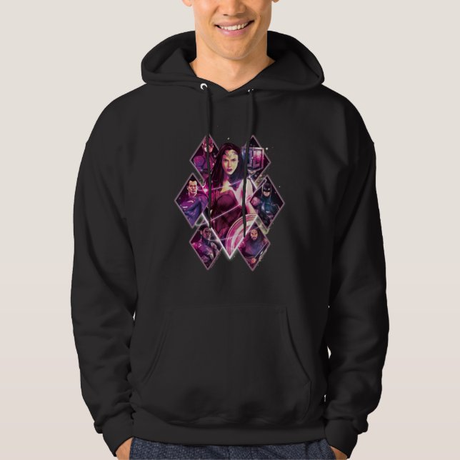 Justizielle Liga | Diamond Galactic Group Panels Hoodie (Vorderseite)