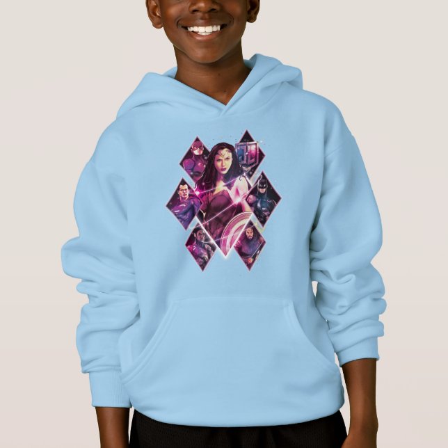 Justizielle Liga | Diamond Galactic Group Panels Hoodie (Vorderseite)