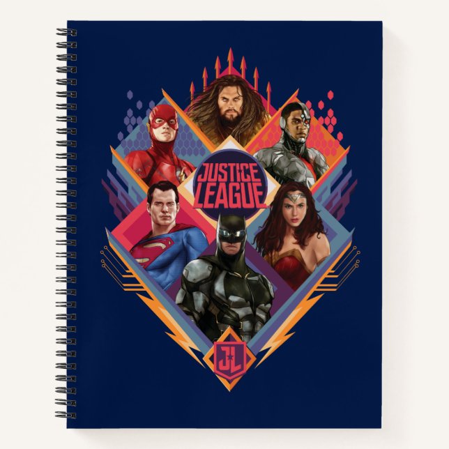 Justizielle Liga | Diamond Hatch Group Abzeichen Notizbuch (Vorderseite)