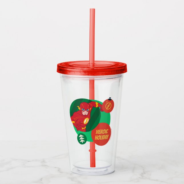 Justizielle Liga - Flash Holiday Bauble Acryltrinkbecher (Vorderseite)