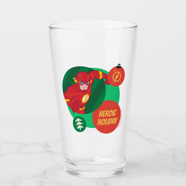 Justizielle Liga - Flash Holiday Bauble Glas (Vorderseite)