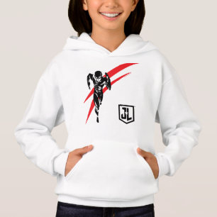 Justizielle Liga Flash Running Noir Pop Art Hoodie