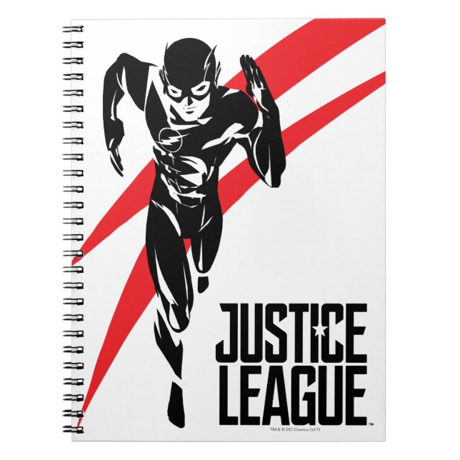 Justizielle Liga | Flash Running Noir Pop Art Notizblock (Vorderseite)