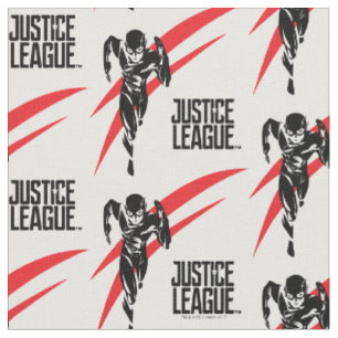 Justizielle Liga Flash Running Noir Pop Art Stoff