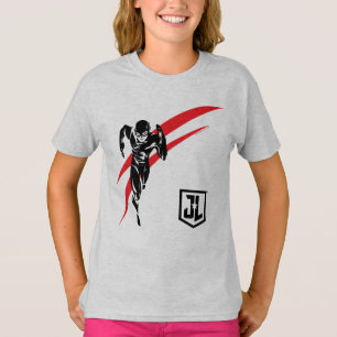 Justizielle Liga   Flash Running Noir Pop Art T-Shirt