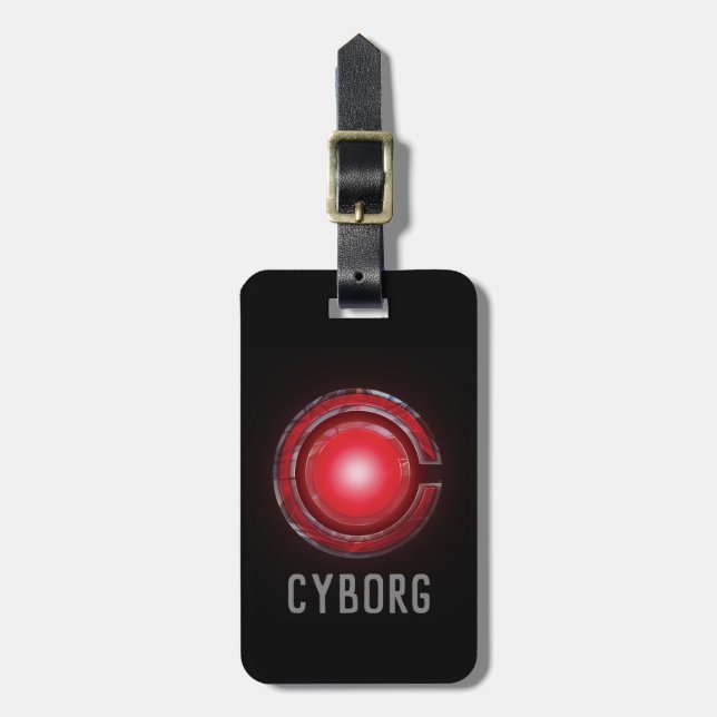 Justizielle Liga | Glühen des Cyborg - Symbols Gepäckanhänger (Vorderseite vertikal)