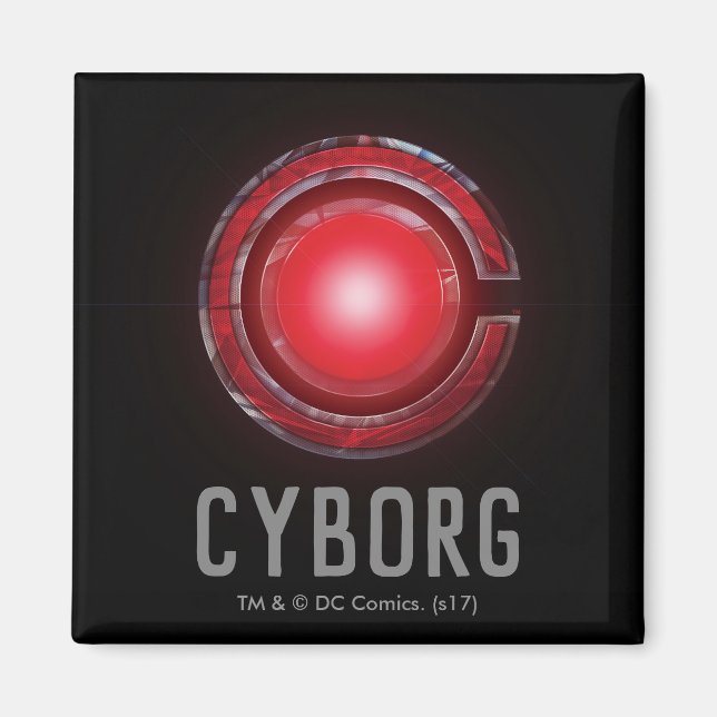 Justizielle Liga | Glühen des Cyborg - Symbols Magnet (Vorne)