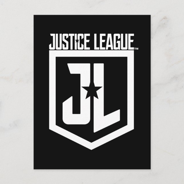 Justizielle Liga | JL Shield Postkarte (Vorderseite)