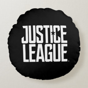 Justizielle Liga   Justice League Logo Rundes Kissen