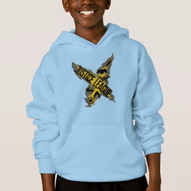 Justizielle Liga | Justice League & Team Symbols Hoodie (Vorderseite)