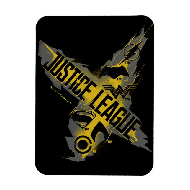 Justizielle Liga | Justice League & Team Symbols Magnet (Vertikal)