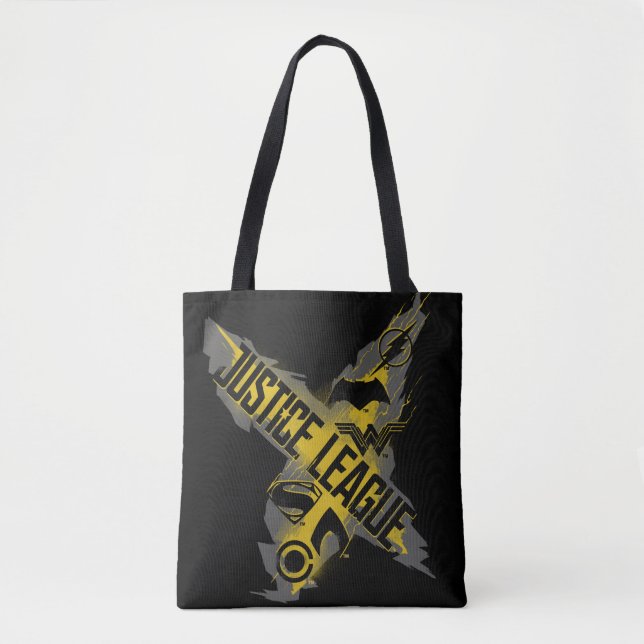 Justizielle Liga | Justice League & Team Symbols Tasche (Vorderseite)