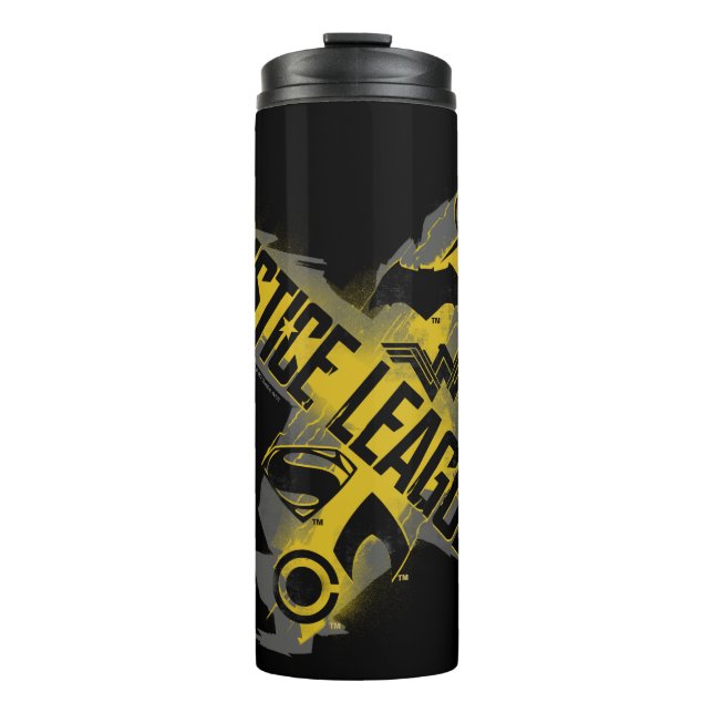 Justizielle Liga | Justice League & Team Symbols Thermosbecher (Vorderseite)