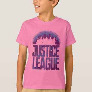 Justizielle Liga Justizielle Silhouette Stadt T-Shirt