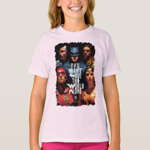 Justizielle Liga   Man kann die Welt nicht allein  T-Shirt