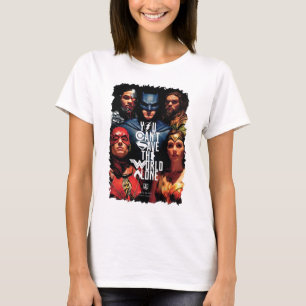 Justizielle Liga   Man kann die Welt nicht allein  T-Shirt