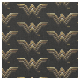 Justizielle Liga Metallic Wonder Woman Symbol Stoff