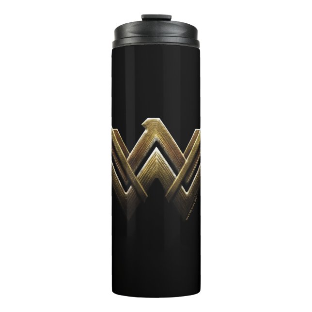 Justizielle Liga | Metallic Wonder Woman Symbol Thermosbecher (Vorderseite)