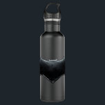Justizielle Liga | Metallisches Batman-Symbol Edelstahlflasche<br><div class="desc">Das ist Batmans abgenutztes Symbol für Metallschläger aus dem Film der Gerechtigkeitsliga.</div>