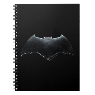 Justizielle Liga | Metallisches Batman-Symbol Notizblock