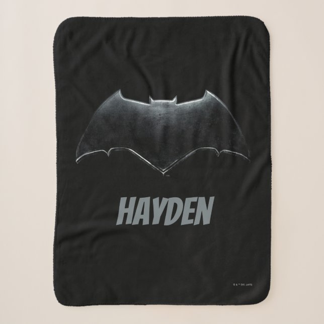 Justizielle Liga | Metallisches Batman-Symbol Sherpadecke (Vorderseite)